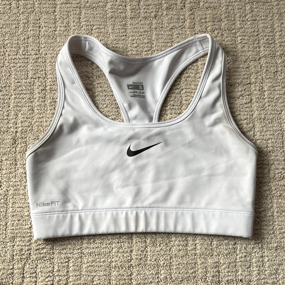 Nike Women's White Sports Bra